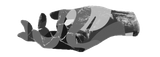 The Idle Hands logo: an open hand built from overlapping brushstroke shapes, rendered in grayscale.